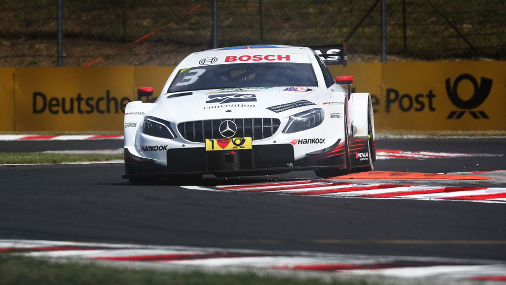 Di Resta leads Mercedes 1-2 in opening Hungarian race